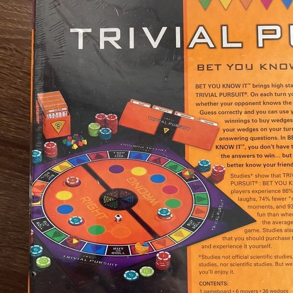 New Unopened Trivial Pursuit Bet You Know It Hasbro Gaming - Picture 5 of 7